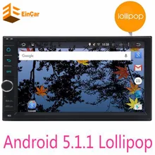 New Android 5.1 Car Audio Stereo GPS Wifi Bluetooth Radio Automotive Quad Cord HD Multimedia Player For Universal steering wheel