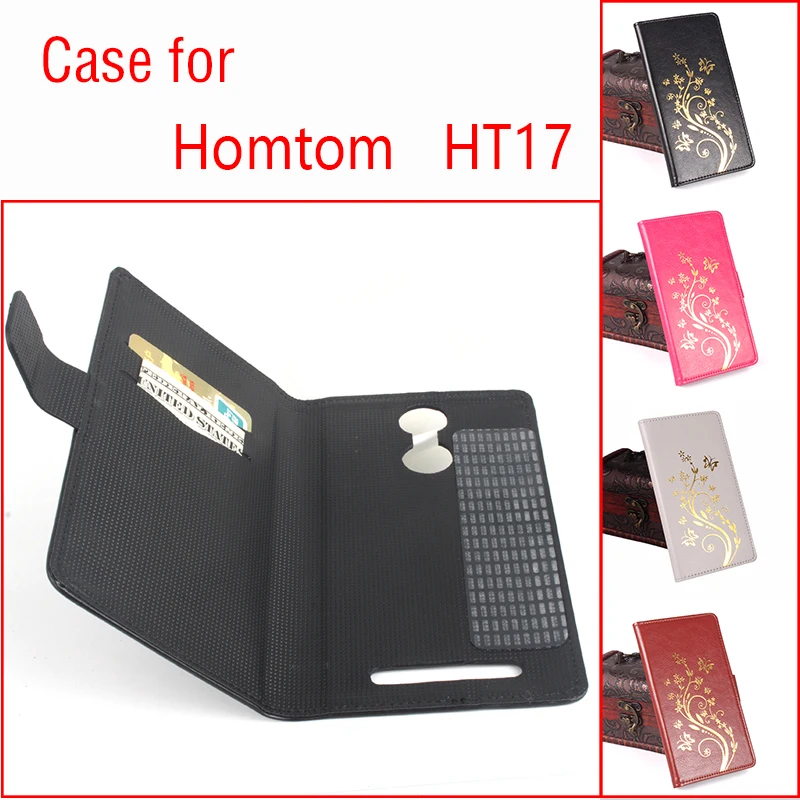 

High Quality Pattern Leather flip Case for Homtom HT17 Leather Case Flip Cover About flip dedicated phone holster Tangjin