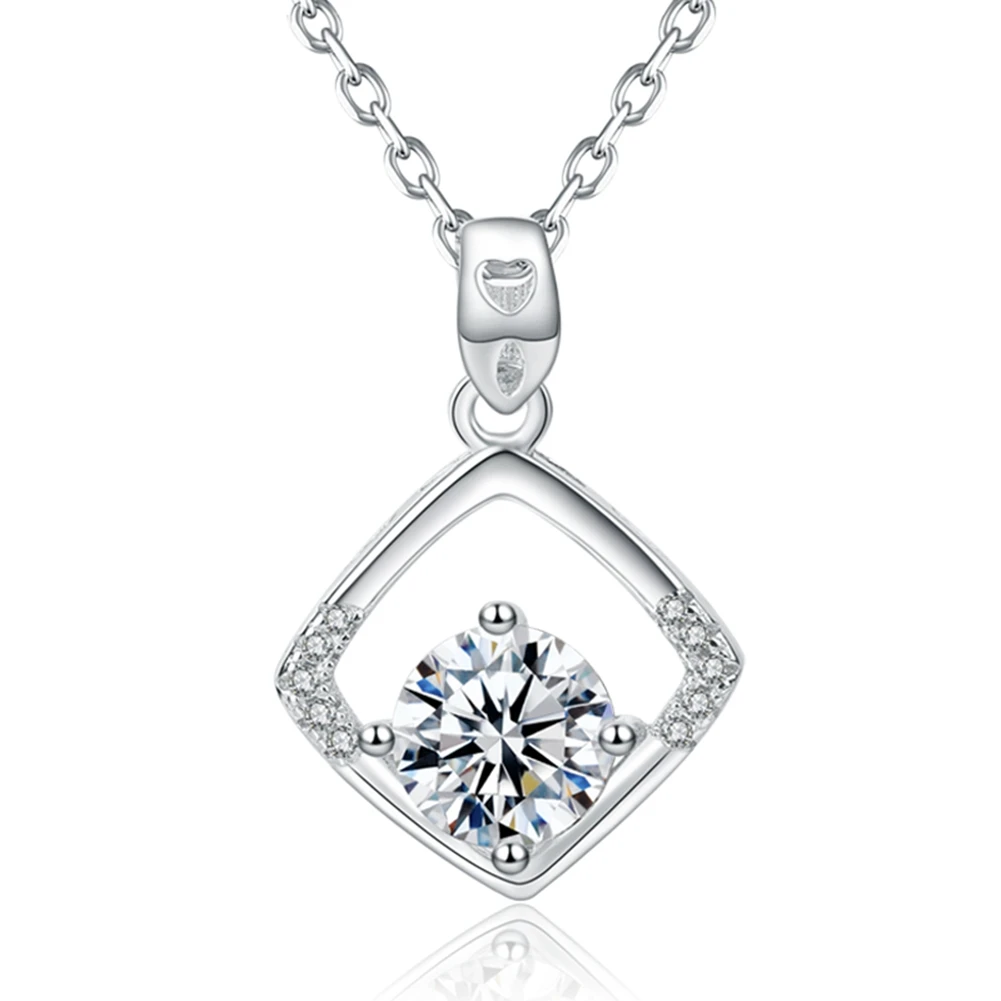 Ожерелье из чистого серебра 925 пробы для женщин модные ювелирные изделия