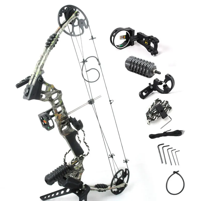 

Camo Dream Compound  bow, Aluminum Alloy hunting Bow, With 20-70 lbs Draw Weight for human outdoor hunting, Archery bow