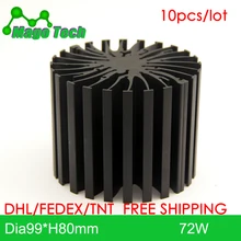 Ø99*80 мм модульный светодиодный Звездный кулер для низкого и высокого зональное освещение led Grow Light радиатор 22 монтажные отверстия для всех марок COB