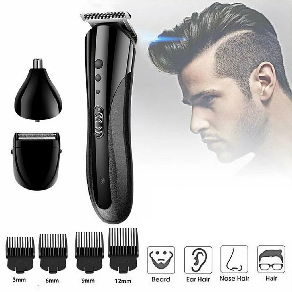 

Hair Trimmer Cutting 3 in 1 Electric Hair Clipper Rechargeable Electric Nose Hair Clipper Razor Beard Shaver