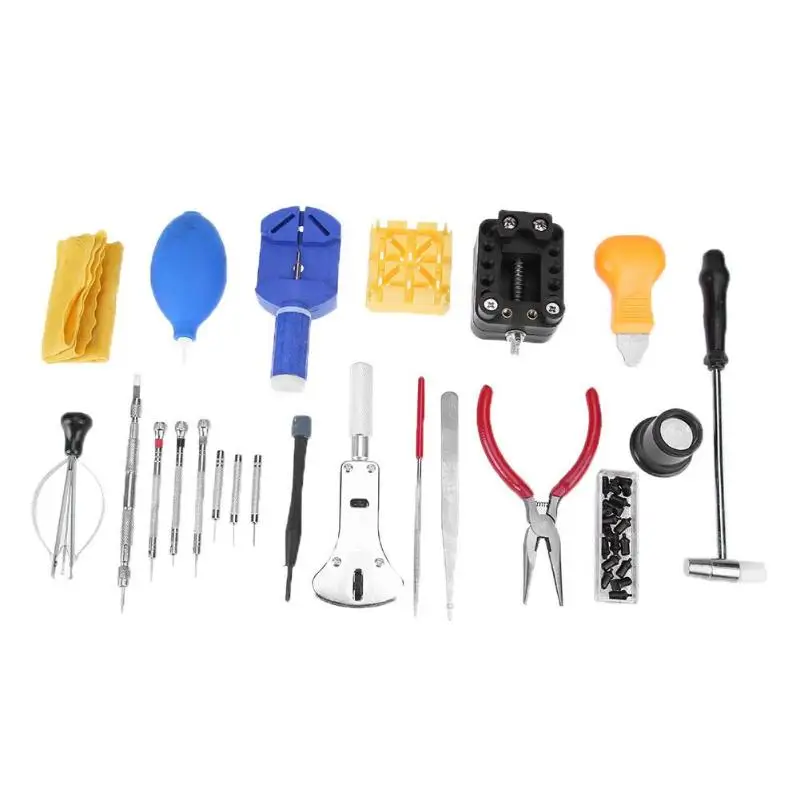 

22pcs Opener Screwdriver Tweezer Pry Knife Watch Repair Tool Kit Set Case