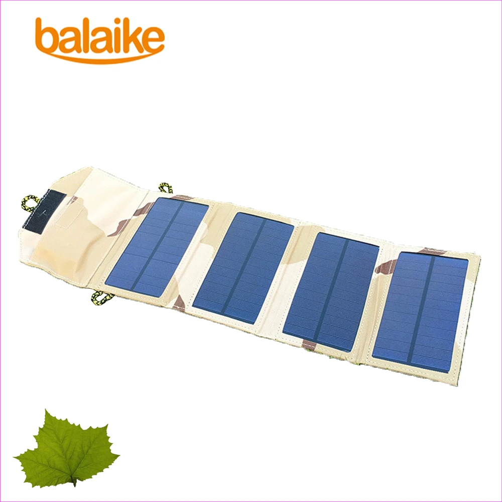 

Balaike solar battery charger 6W 5V Solar Panel Folding Foldable Waterproof Charger Mobile Power contain 4 pcs panel solar