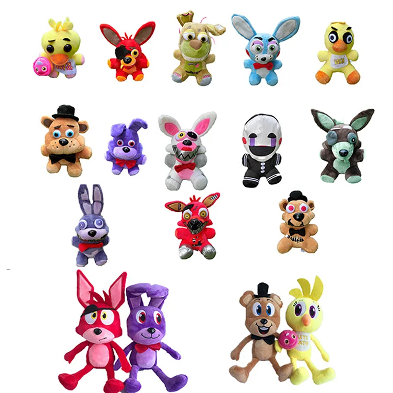 Five Nights At Freddy's 4 плюшевая подвеска FNAF Foxy Бонни и Чика Золотой Фредди кошмар