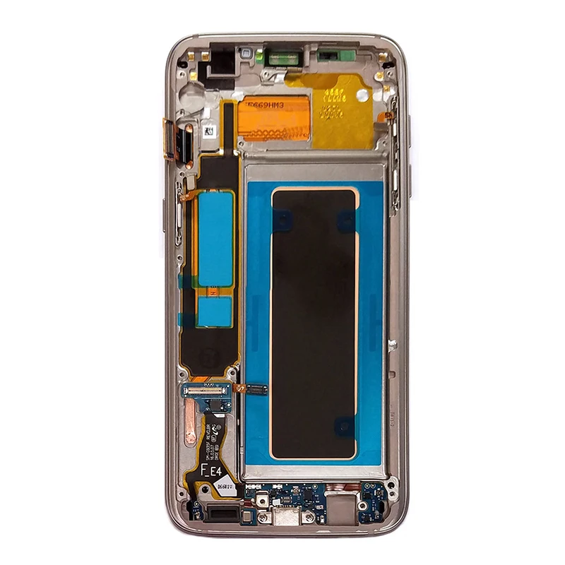 Тестирование для samsung Galaxy S7 край SM-G935F ЖК-дисплей Экран Дисплей сенсорный экран дигитайзер с рамкой в сборе Замена Ремонт Запчасти+ инструмент