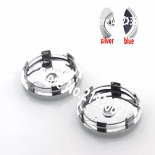 Hight quality 4pcs/lot 60mm silver blue car Wheel Center Caps hub cap Rims cover emblem badge