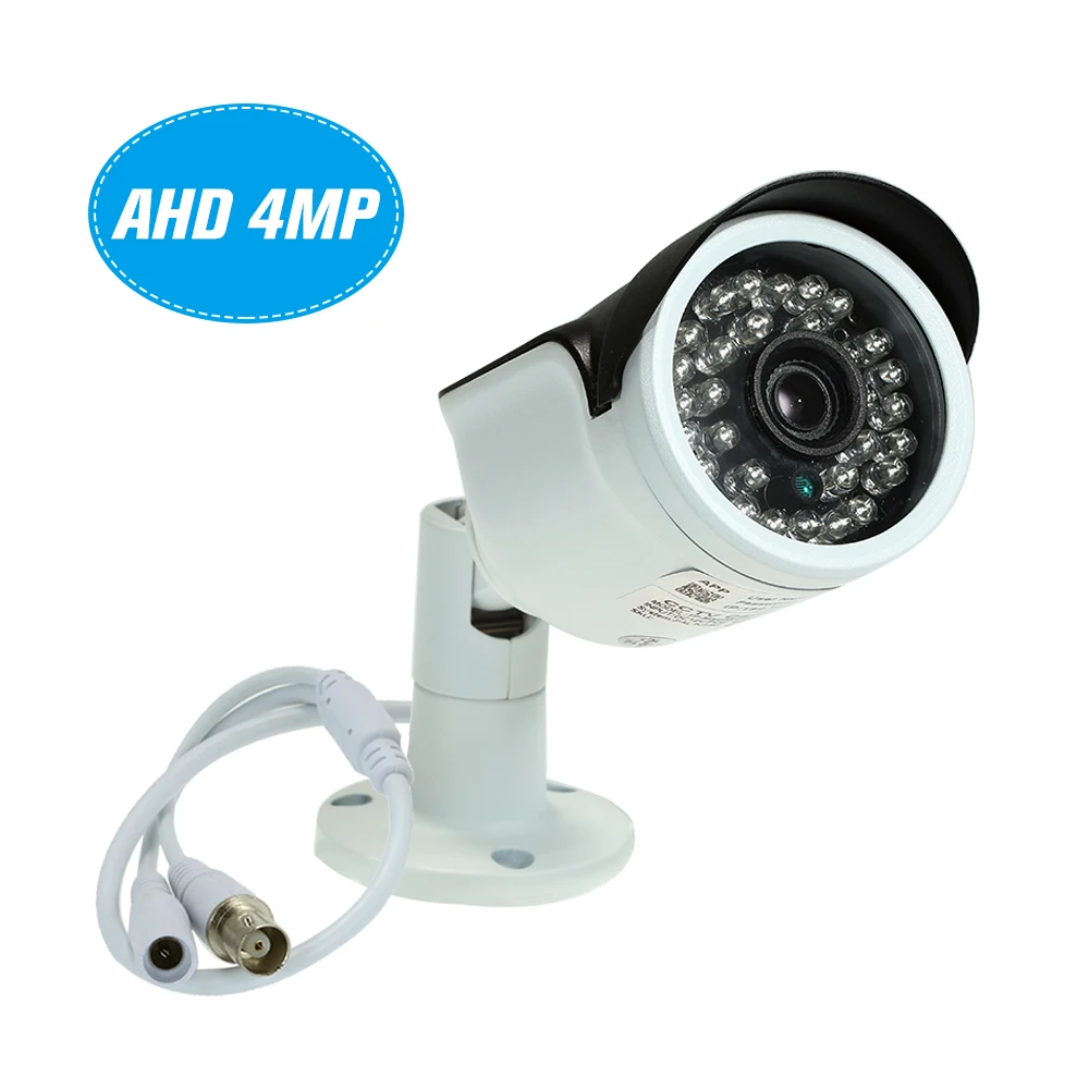 

4MP AHD IR Bullet Waterproof CCTV Camera 3.6mm 1/2.7" CMOS Support IR-CUT Night Vision 30pcs Infrared Lamps