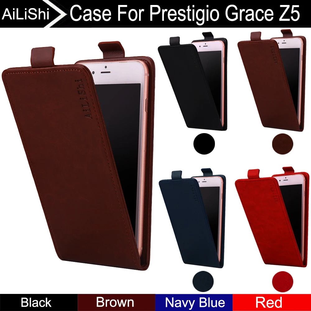 AiLiShi для Prestigio Grace Z5 чехол вверх и вниз Вертикальный флип для телефона роскошные кожаные корпуса для телефона, аксессуары 4 цвета отслеживания