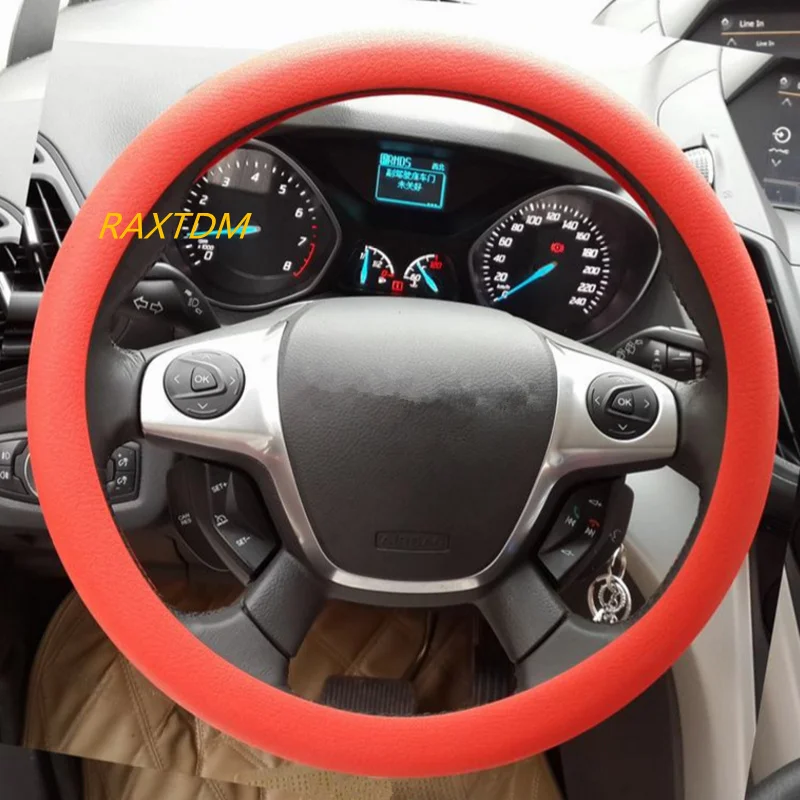 

Hot silicone car steering wheel cover For Peugeot RCZ 206 207 208 301 307 308 406 407 408 508 2008 3008 4008 5008