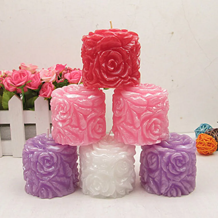 A rose candles Creative valentine's day gift Do the romantic atmosphere ...