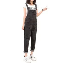 Женские джинсы, новая мода, джинсовый комбинезон, повседневный Свободный комбинезон, штаны от комбинезона, комбинезоны, женские джинсы, джинсы до щиколотки