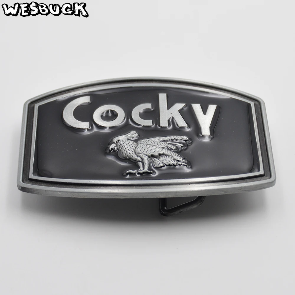 

WesBuck Brand Fashion Belt Buckles for Man Women Black Metal Buckles