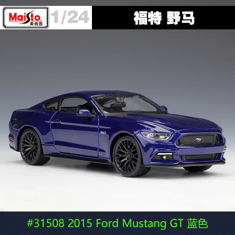 MAISTO 1/24 масштабная модель автомобиля игрушки США Ford Mustang уличный гонщик литая металлическая модель автомобиля игрушка для коллекции, подарка, детей - Цвет: 2015 Ford Mustang B