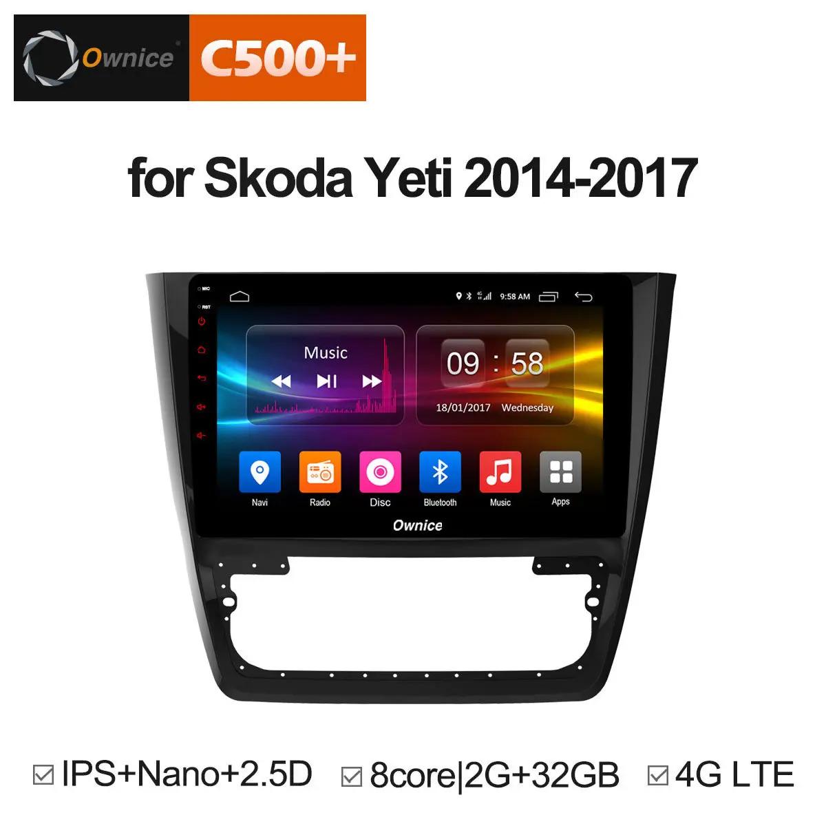 

Ownice C500+ G10 10.1" Android 8.1 Octa Core Car dvd Player for Skoda Yeti 2014 2015 - 2017 2GB ROM 32GB ROM Support 4G DAB+ DVR
