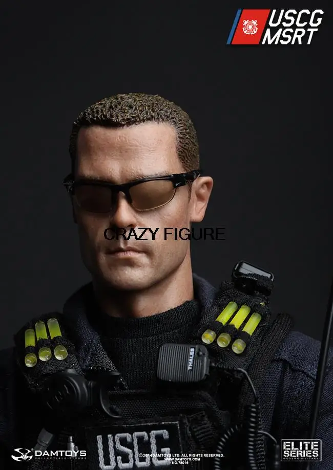 1//6 DAM DAMTOYS US Coast Guard MSRT Flashlight and Holster *TOY*