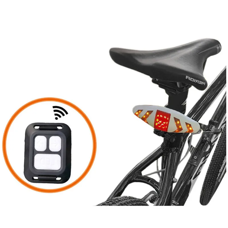 Excellent Bicycle rear light Wireless Bike Turning Light LED Taillight with Rear Turn Signal mode taillight Rear safety lights 11