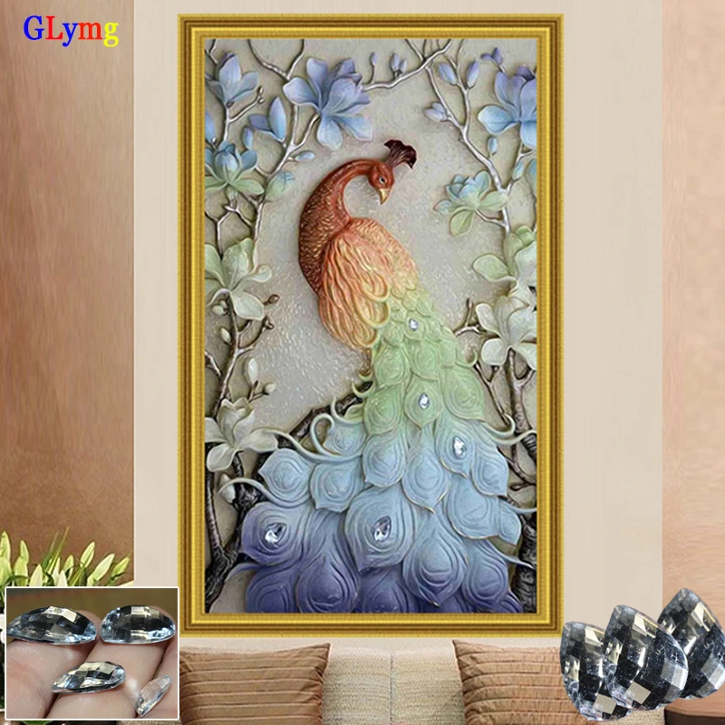 Magnolia Peacock 5D Diamond Painting Embroidery DIY Cross Stitch Home Decor 20 Magnolia Peacock 5D Diamond Painting Embroidery DIY Cross Stitch Home Decor 20