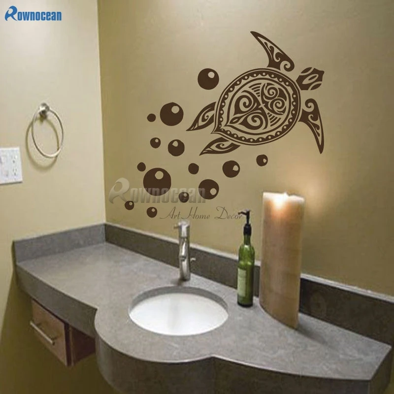 Pattern Tortoise Wall Art Decor Cuckold With Bubble Home Decoration PVC Home Decor DIY Vinyl Wall Stickers Removable Y04