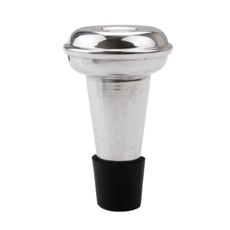 

Silver Trumpet Metal Dampener Mute Aluminum Practice Mute Lightweight Small Size