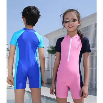 

Kids Diving Suit Wetsuit Children for Boys Girls Keep Warm One-piece Long Sleeves UV protection Swimwear