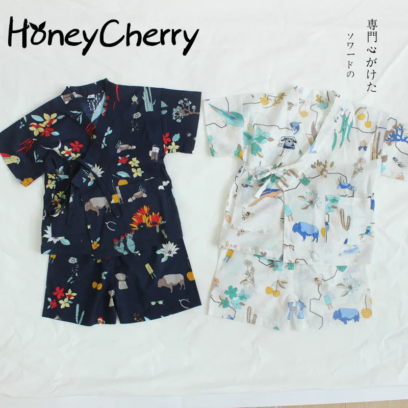 

The 17 Summer Kimono Clothing Home Furnishing Child Baby Pajamas Shorts And Japanese Printing Baby Girl Clothes