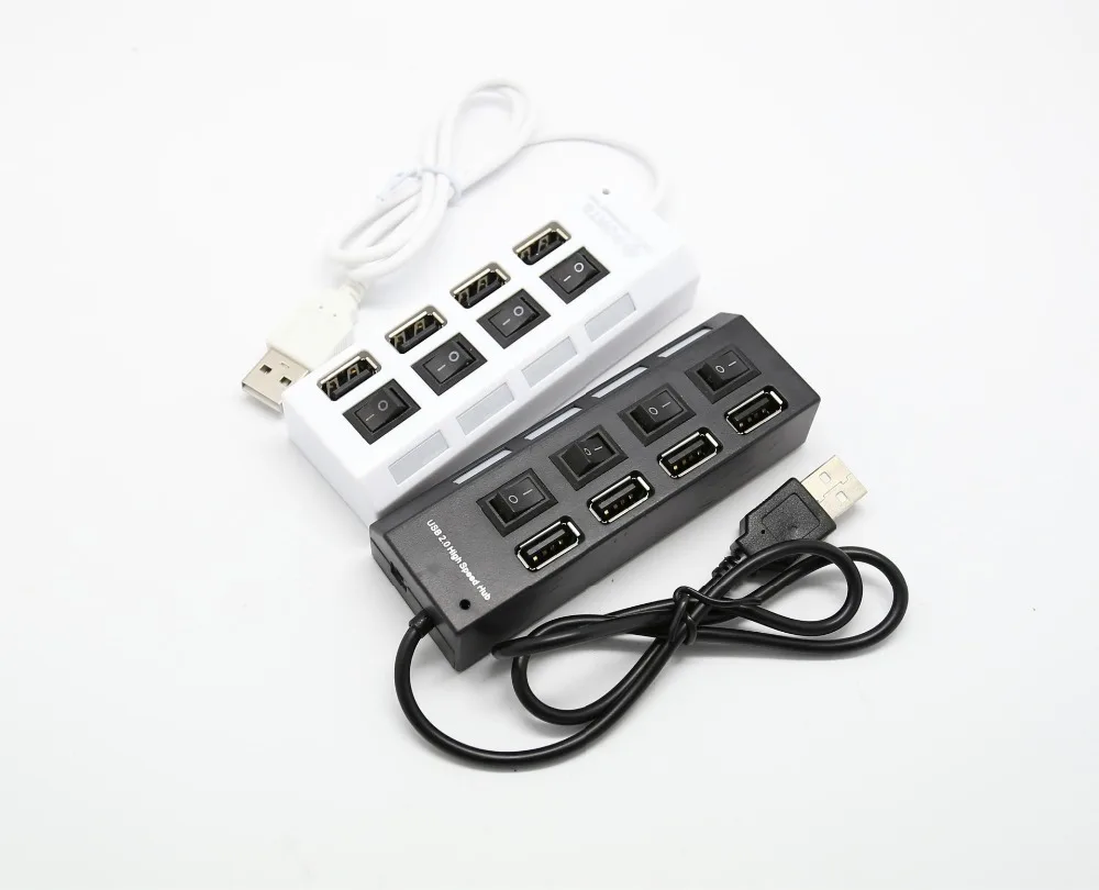 

4 Port USB 2.0 High Speed HUB ON/OFF Sharing Switch For PC Laptop Computer