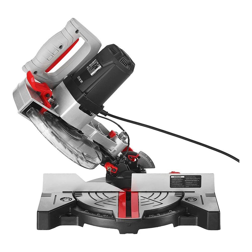 Пила торцовочная настольная ЗУБР ЗПТ-210-1400 Л (Мощность 1300 Вт, диаметр диска 210 мм, скорость вращения 5500 об/мин, макс.ширина пропила 130 мм, макс.глубина пропила 65 мм, лазерный указатель)