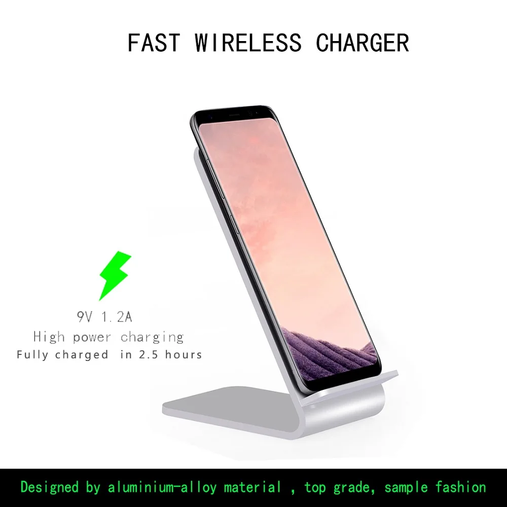 Aluminum Alloy Stand Fast Wireless Charger,Itian Wireless Charger A8