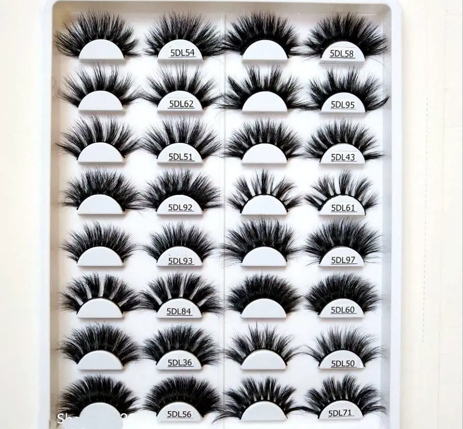 

100% Mink Eyelashes False Eyelashes Crisscross Natural Fake lashes Length 25mm Makeup 3D Mink Lashes Extension Eyelash Beauty
