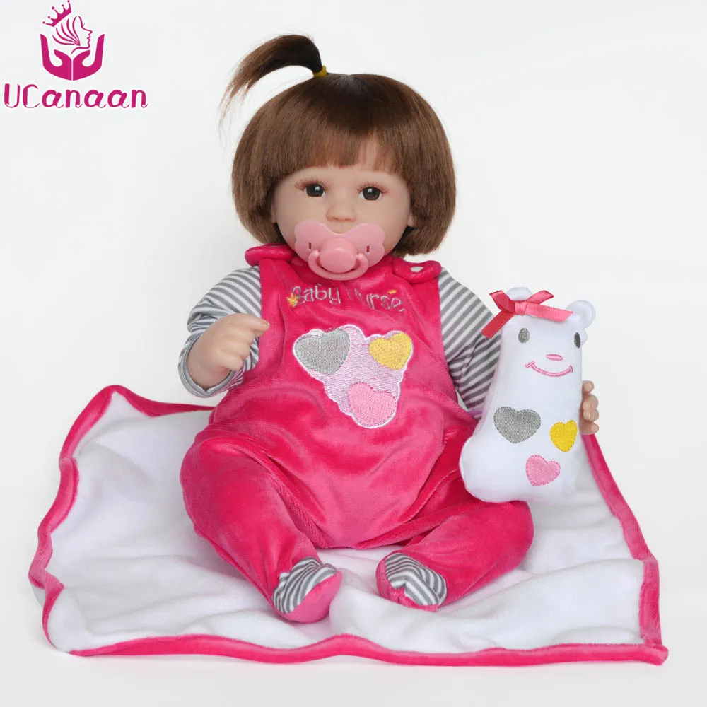 UCanaan 16 Inches Reborn Dolls Babies Toys Handmade Cloth Body Soft Silicone Reborn Baby Dolls Toys for Girls Child Best Gifts UCanaan 16 Inches Reborn Dolls Babies Toys Handmade Cloth Body Soft Silicone Reborn Baby Dolls Toys for Girls Child Best Gifts
