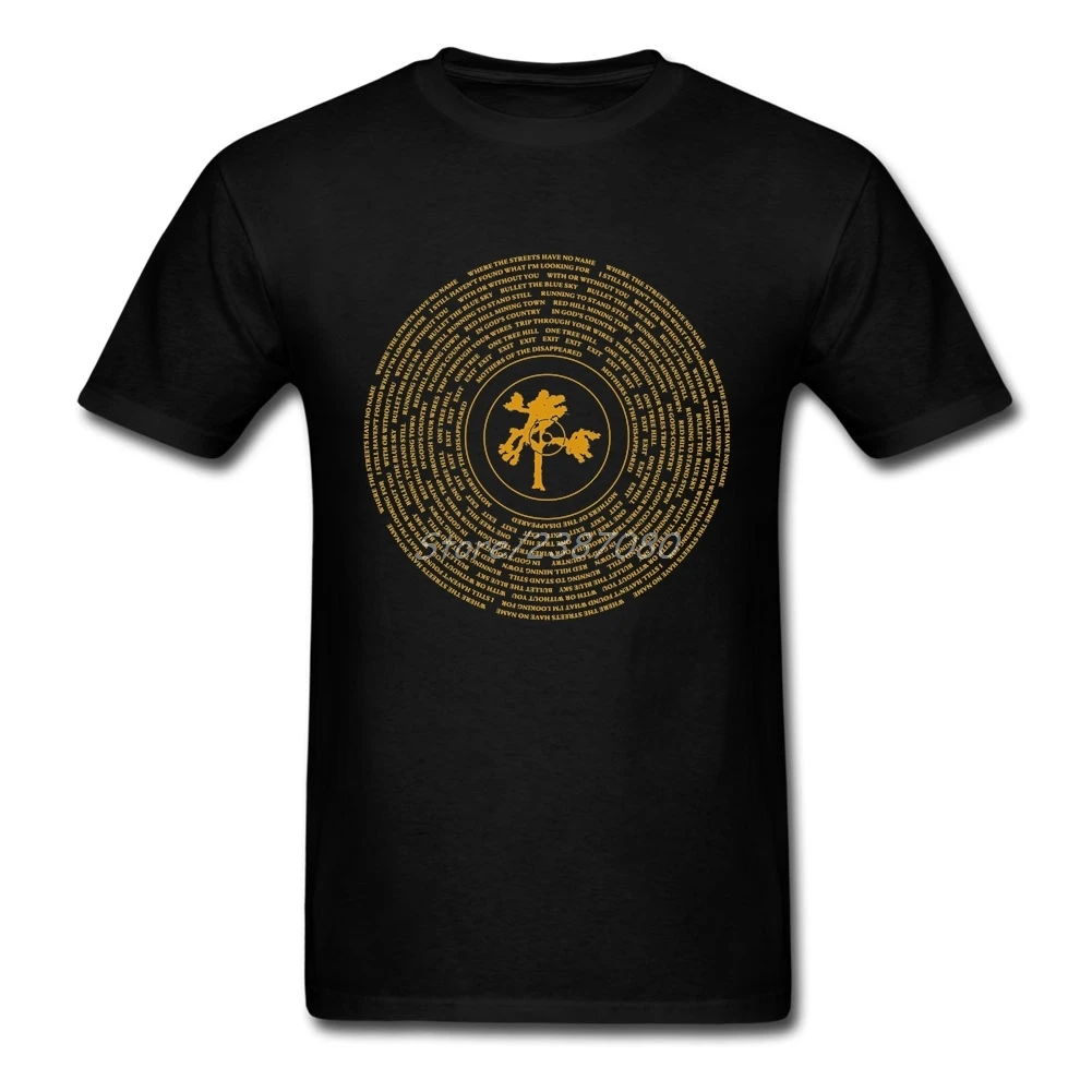 

Joshua Tree Vinyl U2 Band Logo T Shirt XXXL Short Sleeve Men's T-shirts Pop Undertale Cotton Crewneck Mens T Shirts