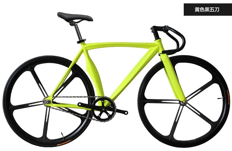 Discount Original X-Front brand Scimitar muscle fixie Bicycle Fixed gear 52cm DIY Five cutter wheel speed road bike fixie bicicleta 9