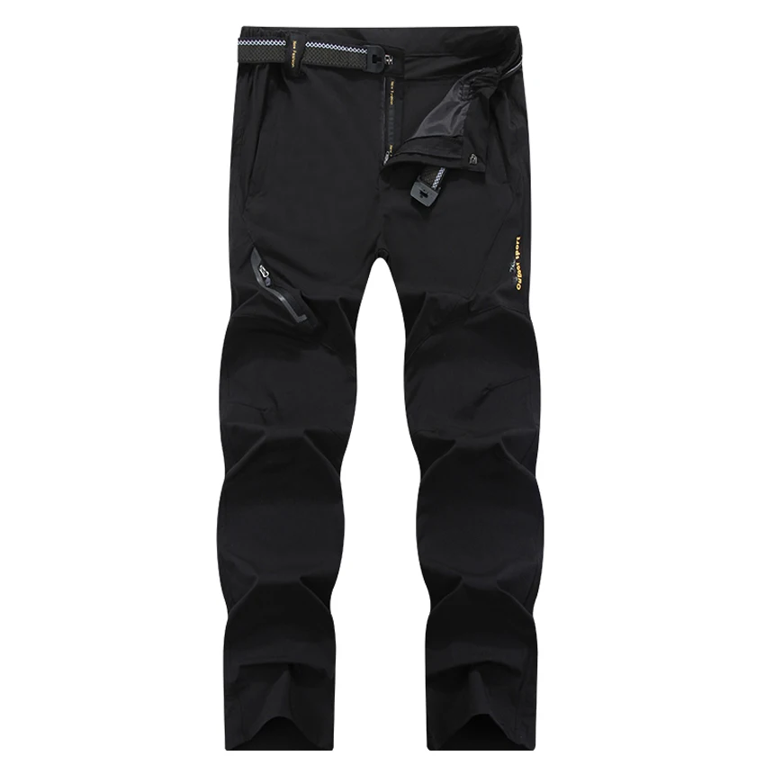 Mountainskin 8XL de verano de los hombres de secado rápido Softshell pantalones al aire libre elástico Camping senderismo Trekking pesca escalada pantalones MA138