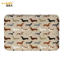 HUGSIDEA животные такса Йоркширские коврики с узором для гостиной нескользящий коврик для ванной комнаты детские коврики для спальни Tapis