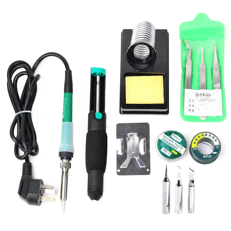 LAOA 25W/35W Ceramic Long Life Iner heat Electric Soldering Iron hot gun soldering rework station Welding tools