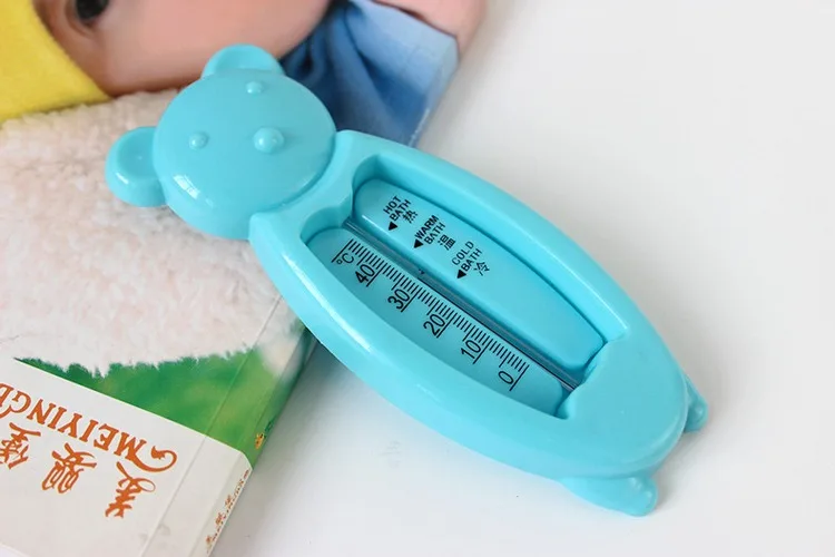 Термометр для детской ванны с изображением милого мультяшного плавающего медведя, пластиковый комнатный термометр для ванной, домашний термометровый стеклянный ртутный термометр