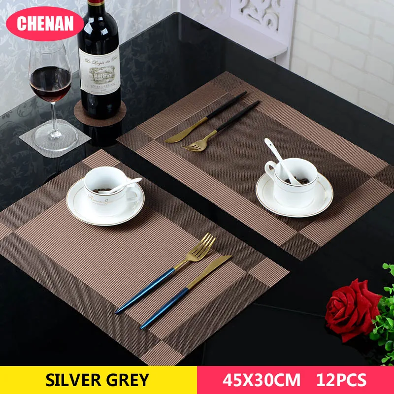 تحديد الموقع الأزياء البلاستيكية طاولة طعام القرص منصات عاء الوقايات للماء القماش زلة مقاومة