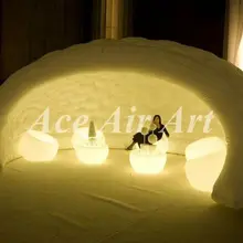 Luna надувная конструкция pob, красивое светодиодное освещение надувной бар-палатка для праздника и свадьбы