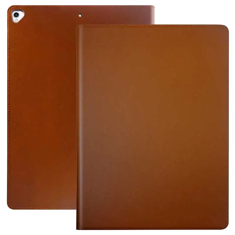 

Newest Cowhide Genuine Leather Case for iPad Pro 12.9 inch 2017 Flip Business Stand Protective Smart Cover for iPad Pro 12.9"