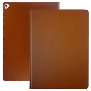 

Newest Cowhide Genuine Leather Case for iPad Pro 12.9 inch 2017 Flip Business Stand Protective Smart Cover for iPad Pro 12.9"