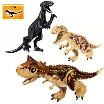 

Jurassic Dinosaurs Lepining Tyrannosaurus Rex Movie Sets Models Building Blocks Bricks Jurassic Toys World Of Park Figures