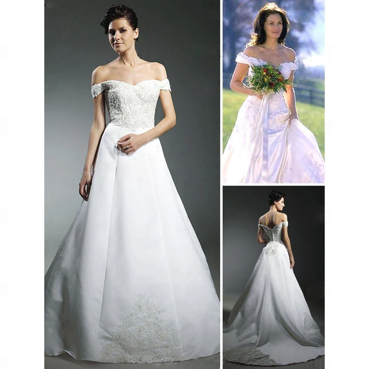 Free Shipping Julia Roberts Runaway Bride Ball Gown Off The