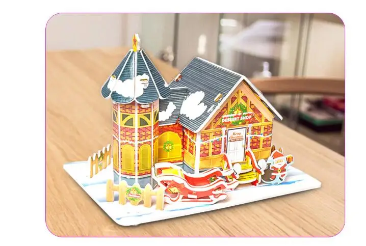 Головоломка 3D Papier Enfant Принцесса замок Кукольный дом детские игрушки для малышей 3D бумажный пазл Infantil детские игрушки