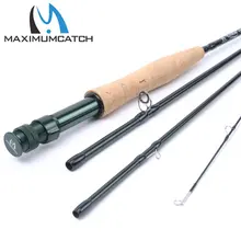 Maximumcatch 5 Вт нахлыстовое удилище средне-быстрого рыболовной удочки Мухы (графит IM8) и пластиковый тубус
