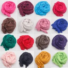 New Fashion 2018 Women Scarf Vintage Ladies Solid Color Black Red White Scarves Warp shawl female bufanda mujer