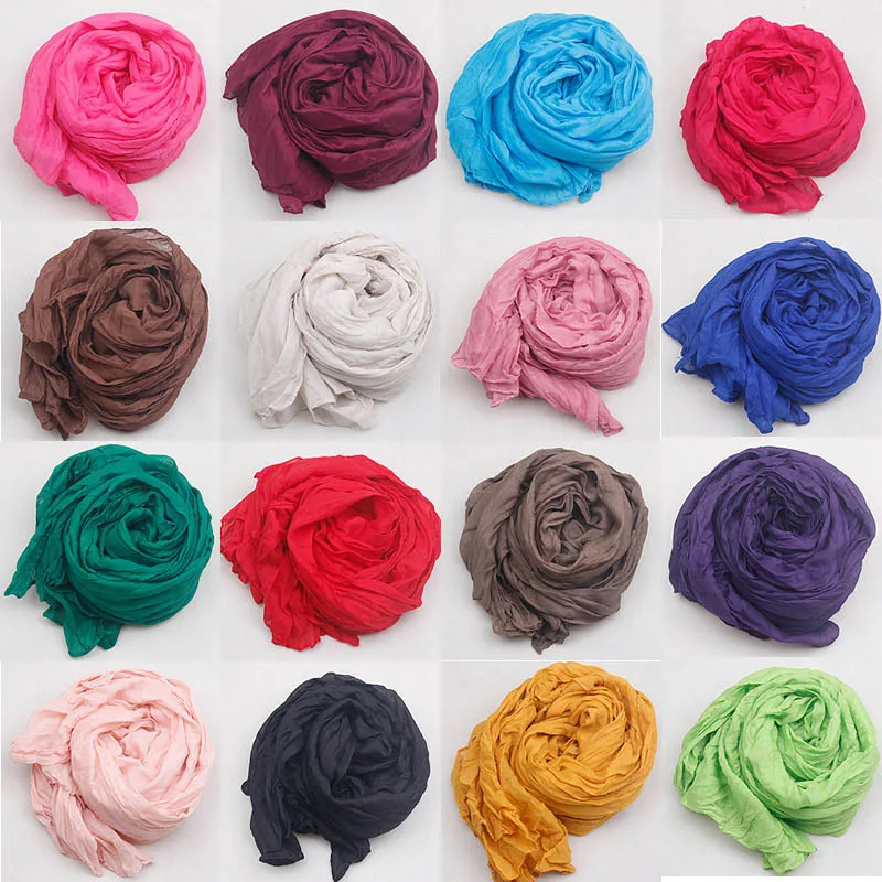 Nueva moda 2018 bufanda damas color sólido negro rojo blanco Bufandas mujer bufanda Mujer|bufandas mujer|fashion women scarfwhite scarf -