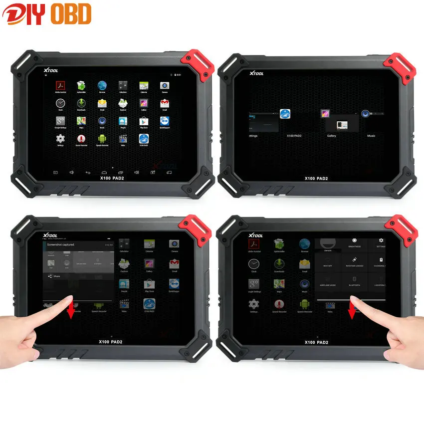100% Оригинал X100 Auto Key Программист XTOOL PAD2 Корректировка Одометра нефть Сброс