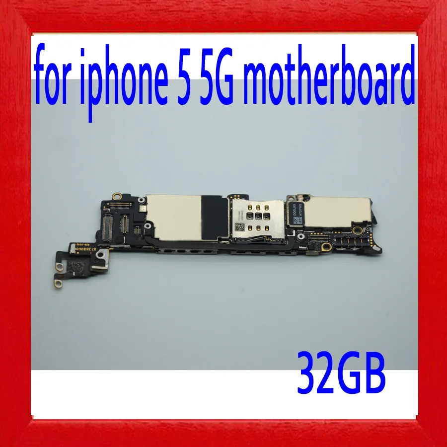 

for iphone 5 5g Motherboard with Full Chips,32gb Original unlocked for iphone 5 Mainboard with IOS System by Free Shipping