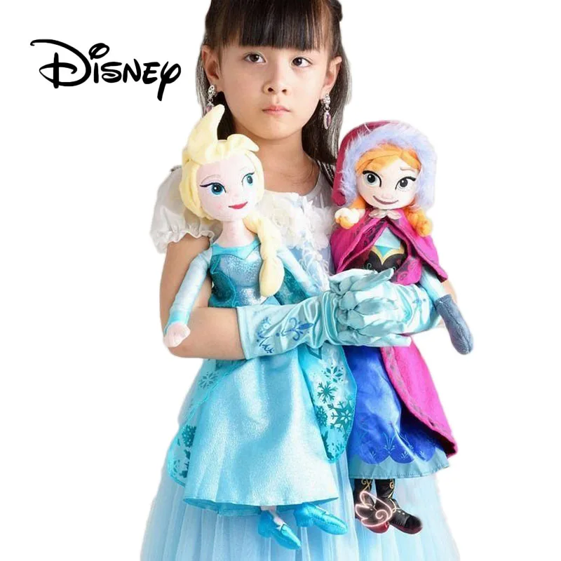 Disney Frozen 40 50 см Снежная королева Эльза Принцесса чучела Кукла Анна куклы игрушки